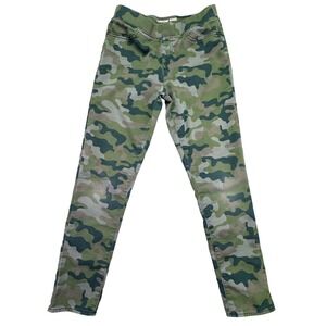 Lands' End Jeans Women's Size 12 Camouflage Jeggings Green Brown Camo Stretchy